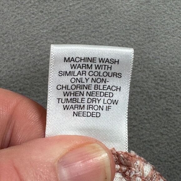 ROWM Shirt Mens 2XB Brown White Tropical Floral Print Short Sleeve Button NWOT - Picture 9 of 9